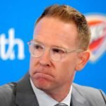 thunder-general-manager-sam-presti-speaks-during-an-introductory-press-conference-for-the-2024-thunder-draft-picks-at-oklahoma-contemporary-arts-center-in-oklahoma-city-saturday-june-29-2024