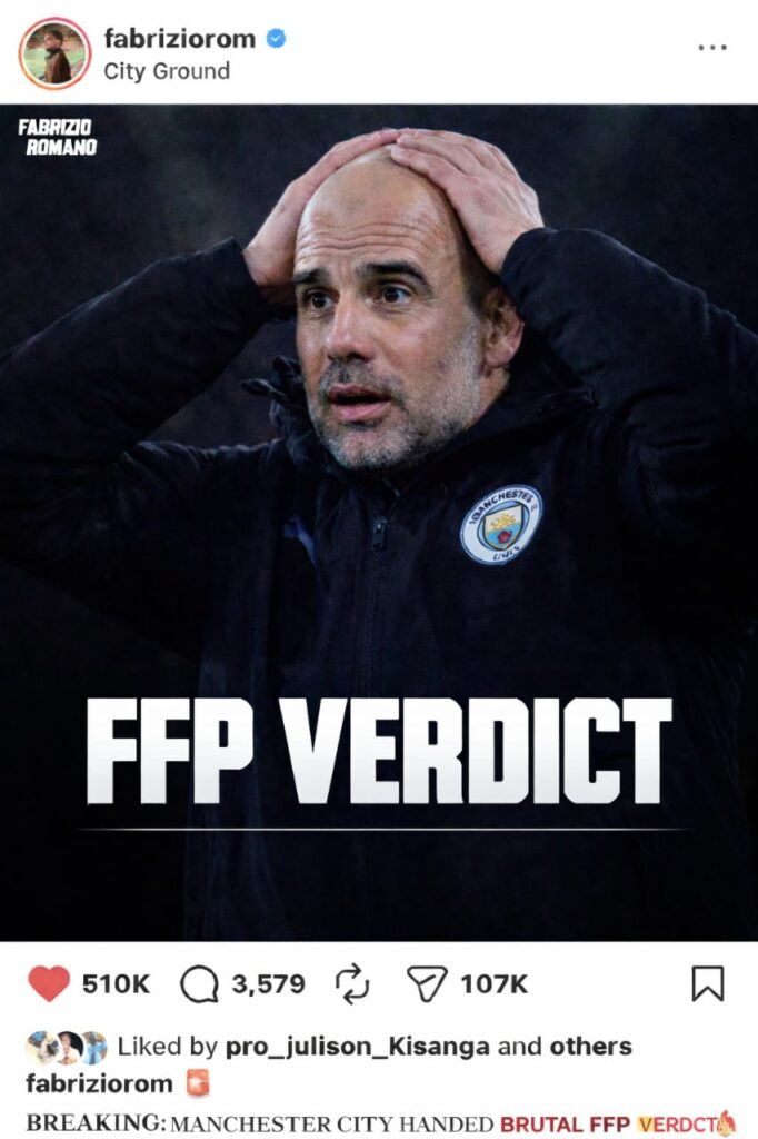 🚨 BREAKING NEWS: Manchester City Hit With Stunning FFP Sanction — Arsenal Now Clear to Run Away With the League! 🔥