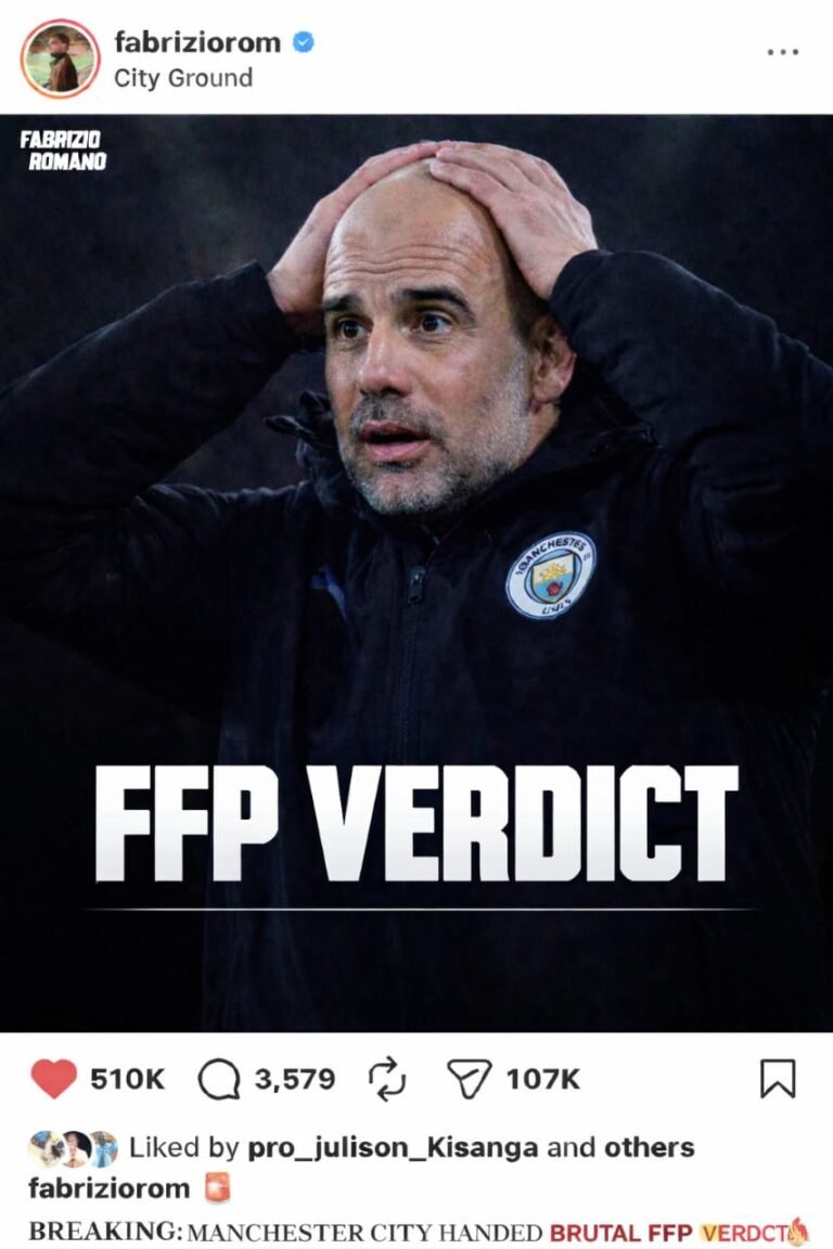 🚨 BREAKING NEWS: Manchester City Hit With Stunning FFP Sanction — Arsenal Now Clear to Run Away With the League! 🔥