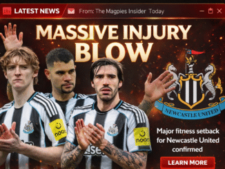 “He Carried Our Season…” — Newcastle United Fans Heartbroken as Key Star’s Sudden Injury Rules Him Out of Crucial International Break